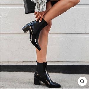 Sexy chunky heeled ankle boots